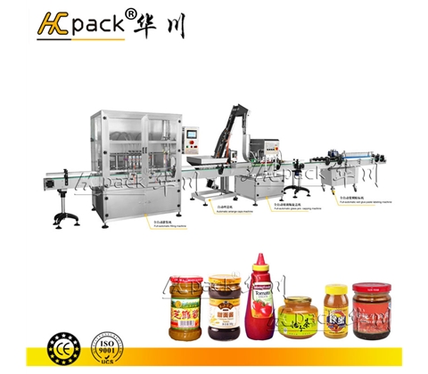 辣椒醬、番茄醬、芝麻醬包裝生產(chǎn)線